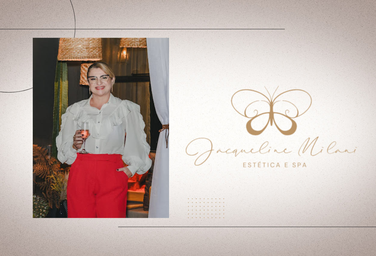 Jacqueline Milani no Jacqueline Milani Espaço Estético, referência em estética facial, estética corporal e spa em Araçariguama.