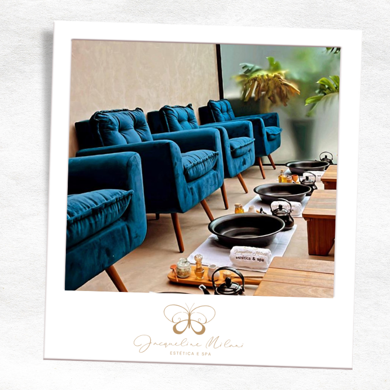 Spa em Araçariguama no Jacqueline Milani Espaço Estético, oferecendo experiências de relaxamento e bem-estar com protocolos exclusivos.