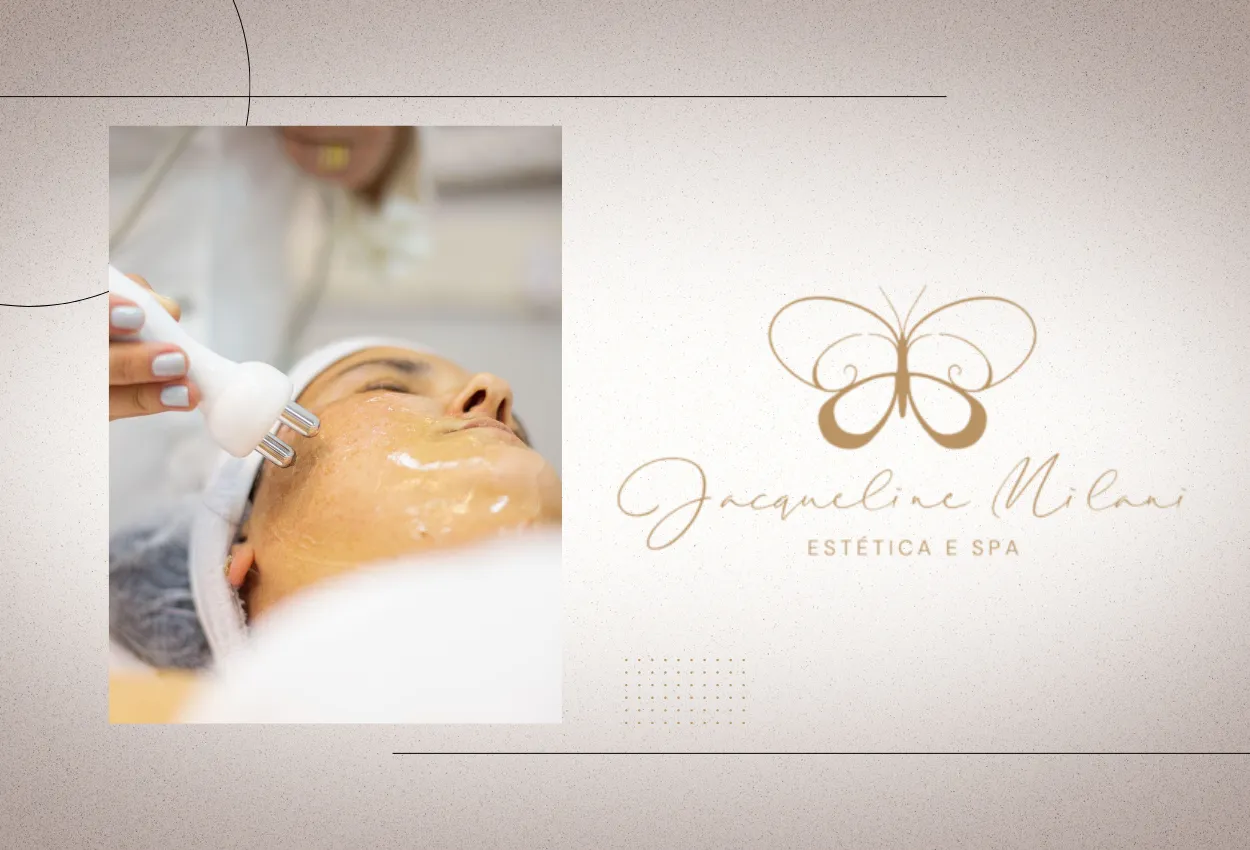 Etapas do procedimento de limpeza de pele em clínica de estética facial